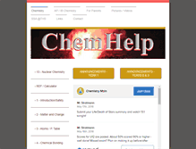 Tablet Screenshot of chemhelp.us